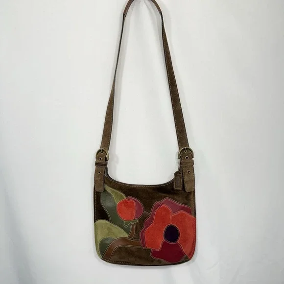 COACH Vintage Limited Edition POPPY FOR PEACE CROSSBODY BAG 9257